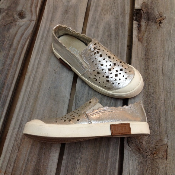 ugg silver sneakers